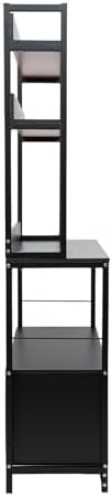 Hanmorfarbi 5-Tier Free Standing Wine Rack Black