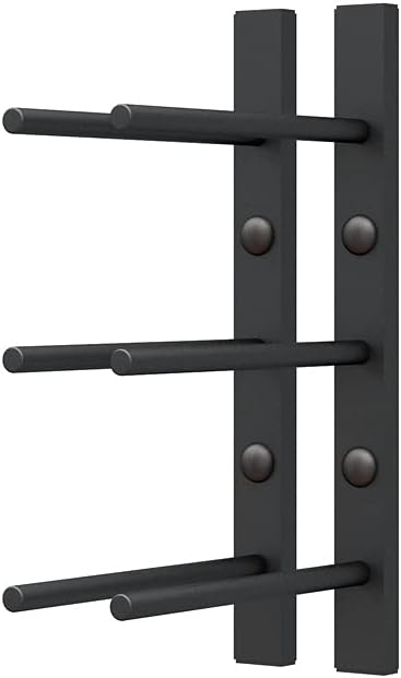 Ultra Wine Racks Wall Mounted Wine Rack - 3 Bottle Matte Black