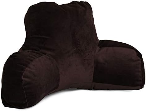 Majestic Home Goods Dark Brown Micro-velvet Reading Pillow