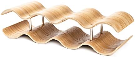 7-Bottle 2-Tier Wave Desktop Wine Rack
