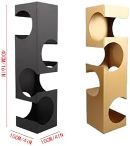 Modern Metal Geometric Wine Rack Gold