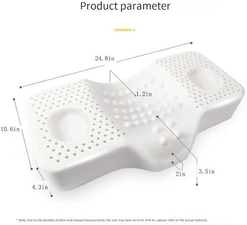 YHZEXUDA Natural Latex Cervical Pillow for Neck Pain Relief 1