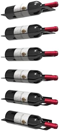 XMANTSEA Wall-Mounted Wine Rack Set of 6