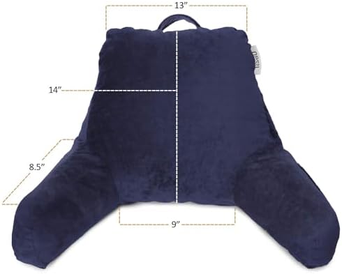 Nestl Reading Pillow with Laptop Lap Desk - Navy