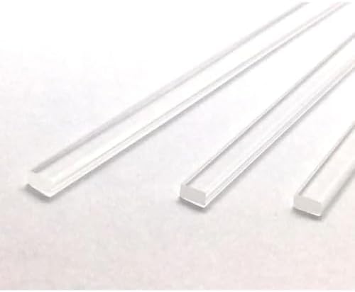 25pcs 8 x 4mm Flat Clear Cake Toppers Sticks