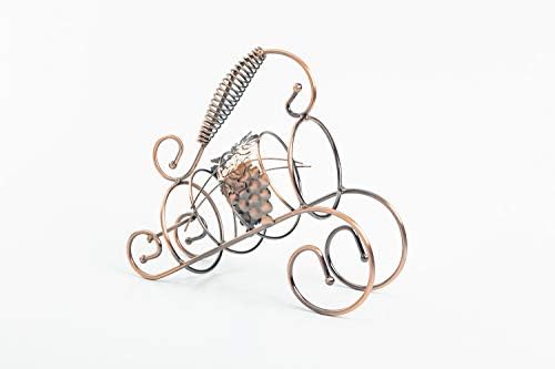 Asian Home Freestanding Wine Rack Copper Metal Design