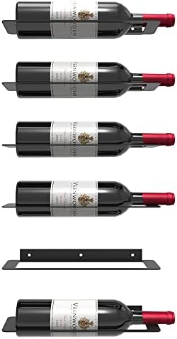 XMANTSEA Wall-Mounted Wine Rack Set of 6