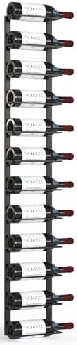 TheRackCo Wall Series - 12 Bottle Wine Rack with Opener