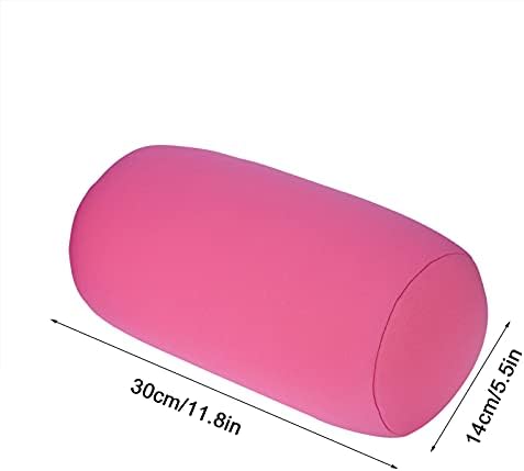 Saluaqui Microbead Roll Pillow - Pink Travel Neck Support Cushion