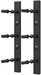 Ultra Wine Racks Wall-Mounted Matte Black 3 Bottle