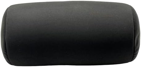 Microbead Roll Pillow for Neck Support and Travel Comfort Black