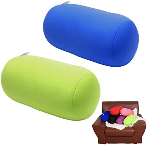 ASkinds 2Pcs Cylindrical Roll Pillow with Microbead Fill