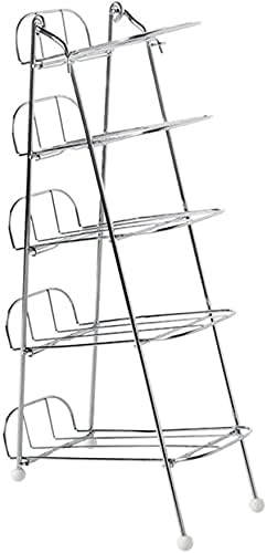 5 Bottle Free Standing Iron Wine Rack