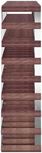 YAFF 72 Bottle Brown Solid Wood Wine Rack 1