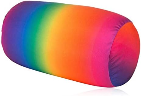 Focustree Squish Microbead Pillow - Rainbow Travel Neck Lumbar Support