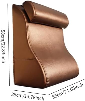 JISADER Headboard Wedge Support Pillows Lightweight Portable Brown