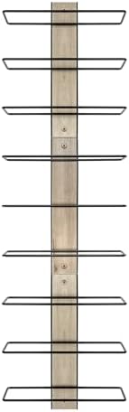 Sorbus Wall Mounted Wine Rack for 9 Bottles - Mahogany