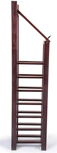 Displays2go Wine Rack Holds 8 Bottles - Mahogany