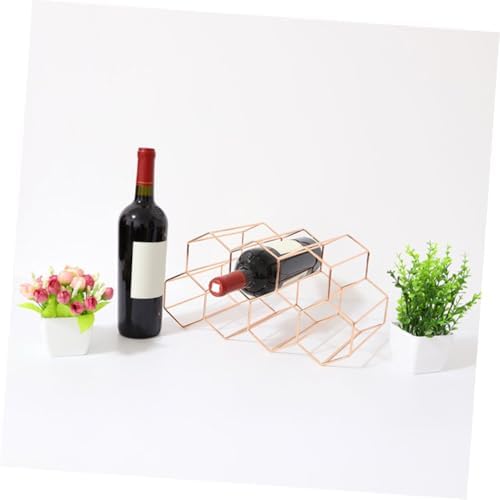 Cabilock Freestanding Wine Rack Cabinet with Gold Finish