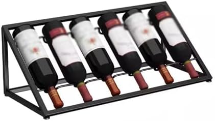 SONGCHAO Countertop Wine Rack Black