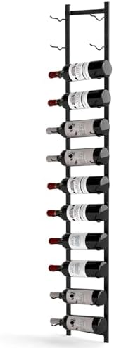 GOFLAME Wall-Mounted Wine Rack for 12 Bottles Black 1