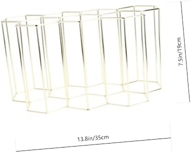 Mikinona Double Layer Freestanding Wine Rack with Gold Finish