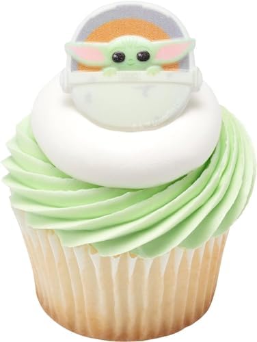 DECOPAC Star Wars The Mandalorian The Child Cupcake Rings - 24 Pack 1