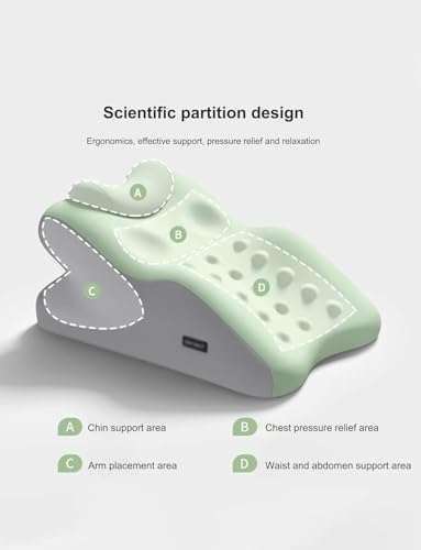 Ergonomic Prone Pillow for Face Down Rest