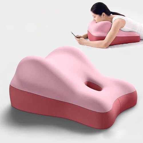 JYHHCYS Prone Pillow with Memory Foam and Zipper Cover