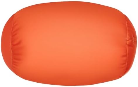 Focustree Microbead Neck Cervical Roll Pillow 7x12 Inch Tangerine