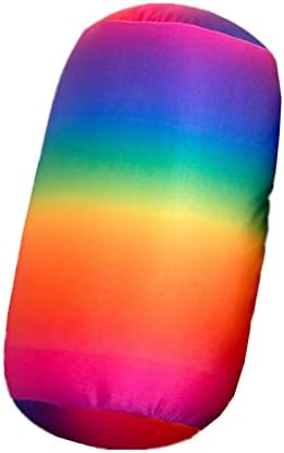 ASkinds Cylindrical Roll Pillow - 7 x 12 Rainbow Microbead Support Cushion