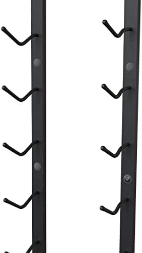 Y-Furniture Wall Mounted Wine Rack 12 Bottles Satin Black