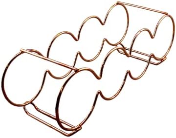 Dependable Industries Rose Gold Wine Rack - 7 Bottle Capacity