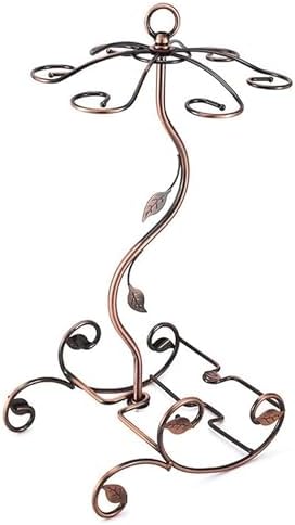 Freestanding Wine Rack with Glass Holder for Bar and Kitchen