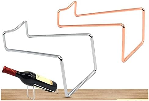Stainless Steel Wine Rack for Kitchen Counter and Bar Display