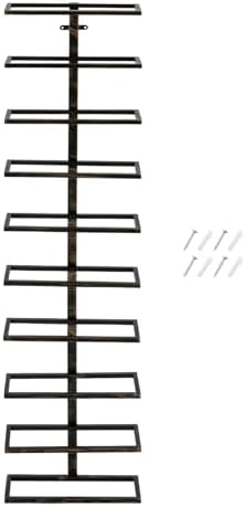 Kangten Vertical Wall Wine Rack 10-Bottle Bronze Holder