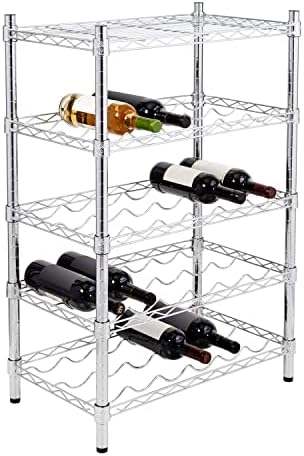 IPPEL 4-Tier Wine Rack for 24 Bottles