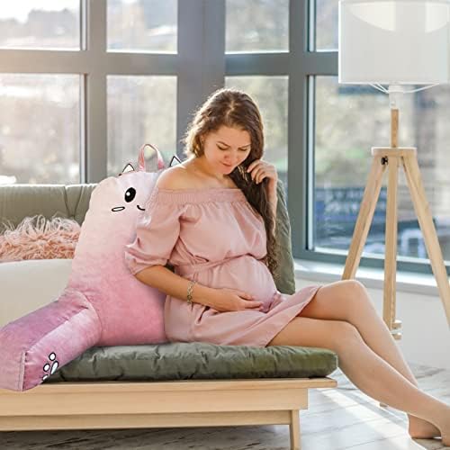 SUNSIDE Kitten Reading Pillow with Memory Foam and Arms