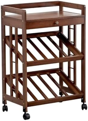 OXOAMP Freestanding Wine Rack with Wheels