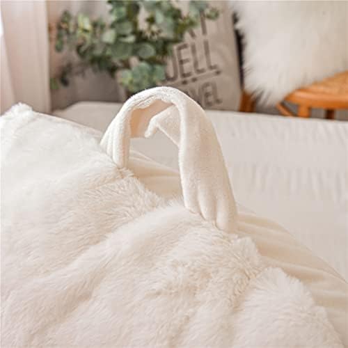 Holawakaka Faux Fur Bed Rest Reading Pillow with Arms