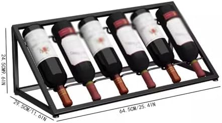 SONGCHAO Countertop Wine Rack Black