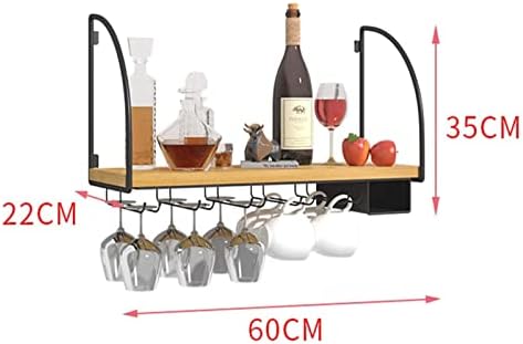 ALDEPO Wall-Mounted Wine Rack 2 Tier Metal Organizer