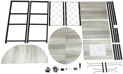 Modern 36 Tall Wine Rack Bar Cabinet with 3 Shelves Grey