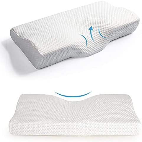 Ergonomic Memory Foam Neck Pillow with Butterfly Shape