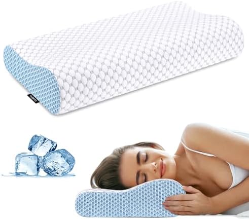Besyodo Cervical Neck Pillow - Cooling Memory Foam for Pain Relief