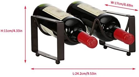 Sleeri 1 Tier Metal Wine Rack for Kitchen Countertop