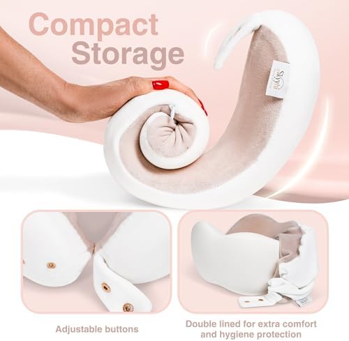 Skyyhi Womens Fitted Neck Pillow for Travel