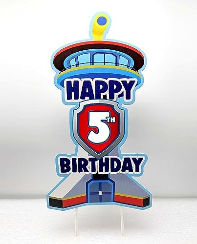 Think Green Fun Patrol Tower Cake Topper for Kids