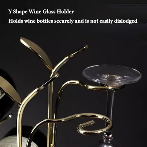 GIZNXBA Metal Wine Rack 6-Bottle Display Stand