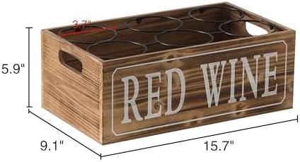 Sintosin Rustic Wooden Wine Rack Countertop 16x9 Inch